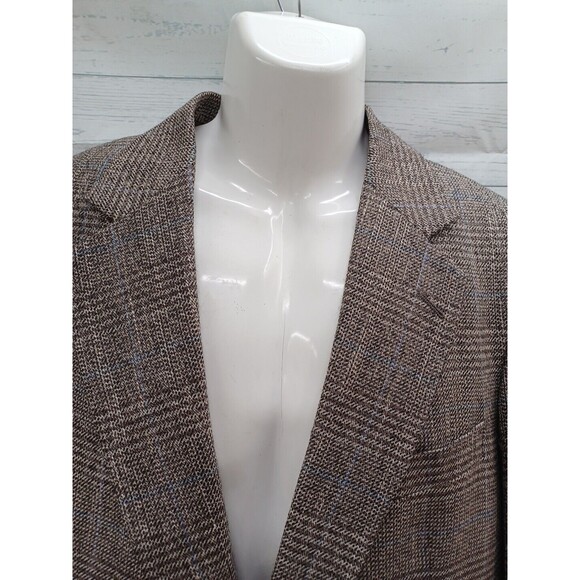 Strathmore Anderson Little Ande Mens Tweed Brown Sport Coat Blazer Wool Sz 40R - Picture 2 of 9